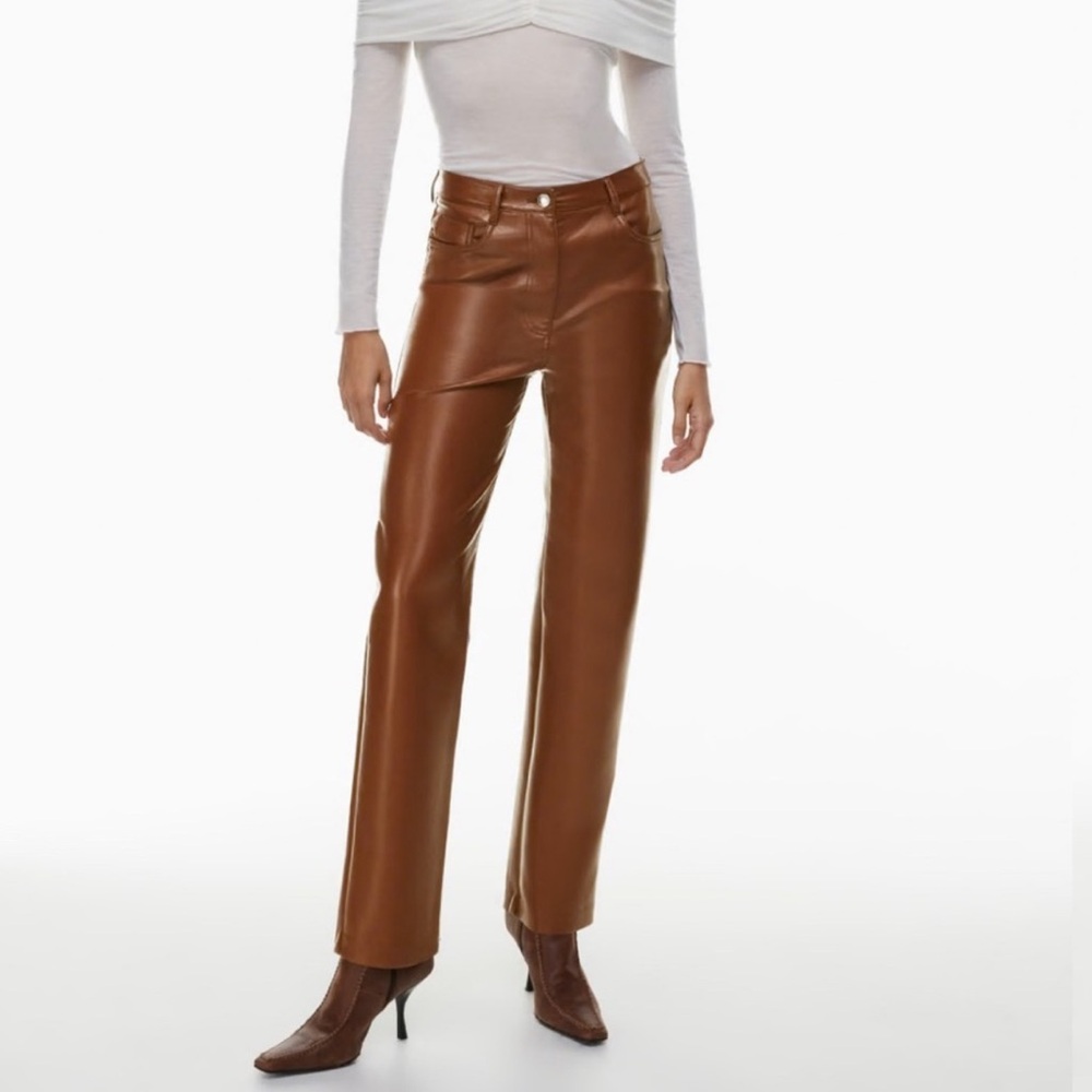 Aritzia Melina Pant in Cognac